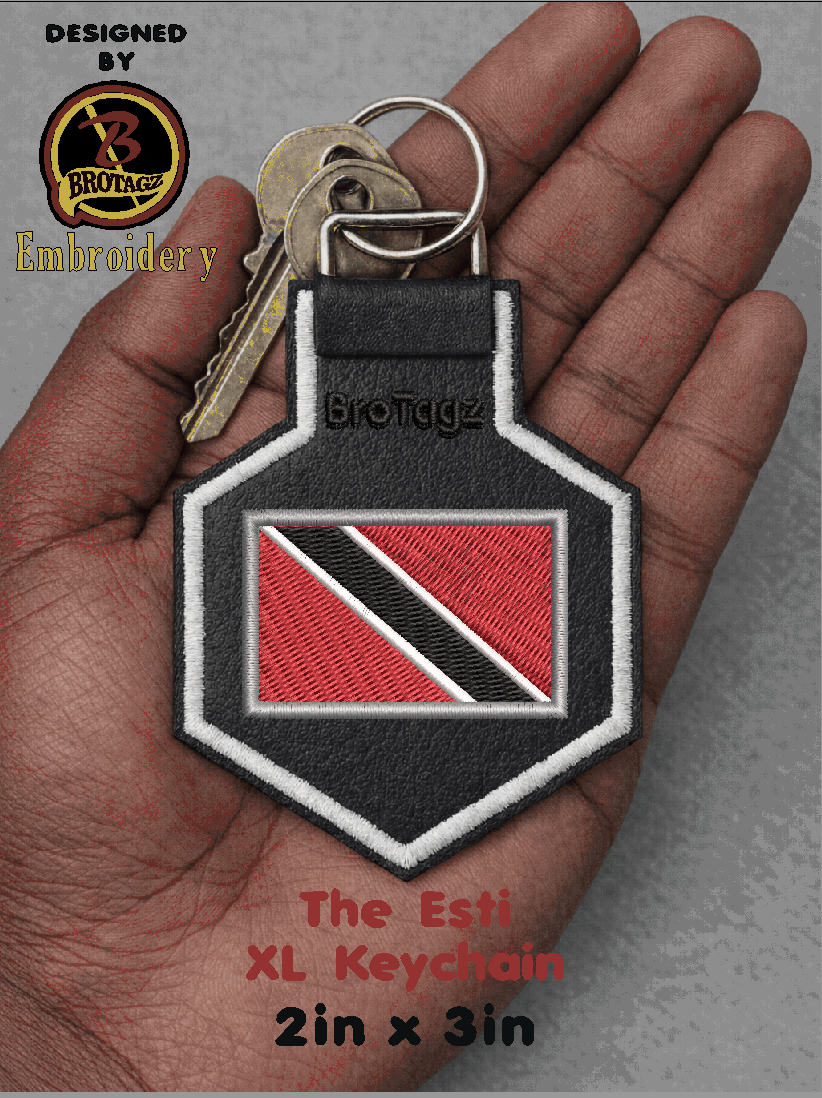 Trinidad/Tobago Flag - Esti Keychain (2 Sizes)