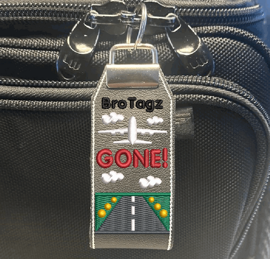 Airplane Takeoff Scene Key Fob