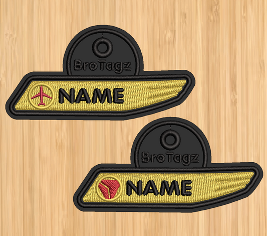 DL Name Bar Bag Tag (2 Versions)