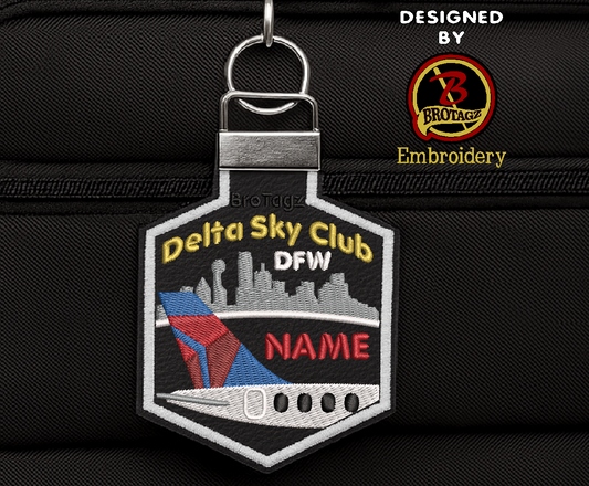 DELTA AIR Plane Skyline - Esti Mini Bag Tag