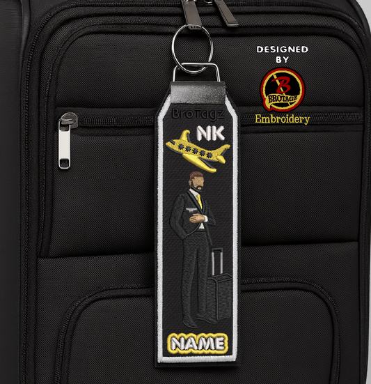 SPIRIT AIR Guy BroMoji Avatar Bag Tag