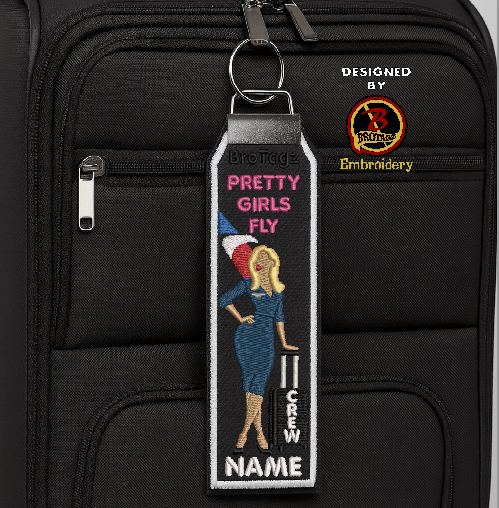 AMERICAN AIR Lady Avatar - Bag Prop - Classic Bag Tag