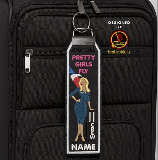 AMERICAN AIR Lady Avatar - Bag Prop - Classic Bag Tag