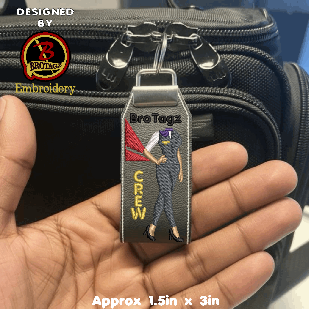 DELTA AIR Lady Avatar - Front Step - Loop Key Fob
