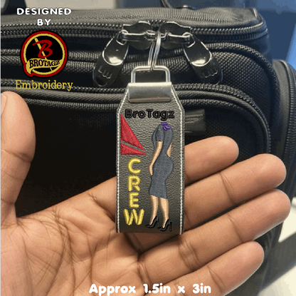 DELTA AIR Lady Avatar - Side Pose - Loop Key Fob