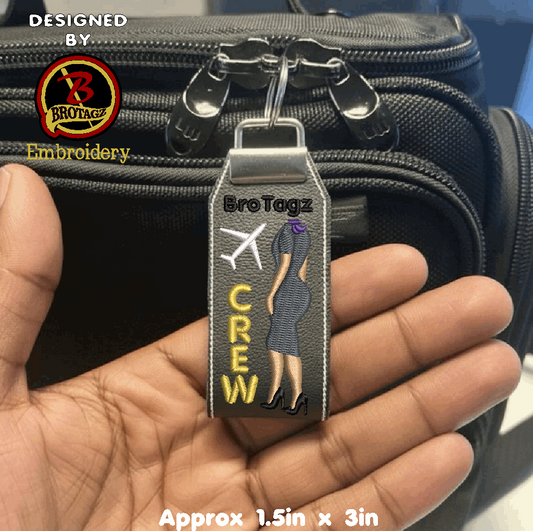 DELTA AIR Lady Avatar - Side Pose - Loop Key Fob
