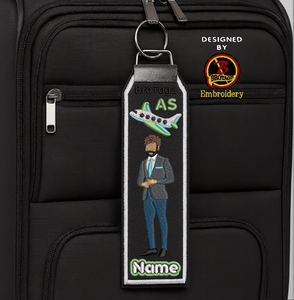 ALASKA AIR Guy Avatar - Button Up - Classic Bag Tag