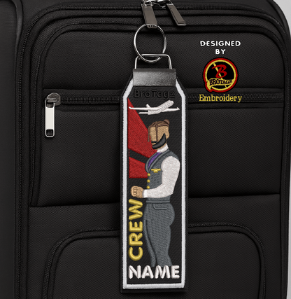 DELTA AIR Guy Avatar - Side Pose - Classic Bag Tag