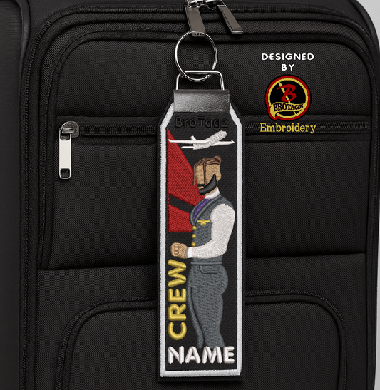 DELTA AIR Guy Avatar - Side Pose - Classic Bag Tag