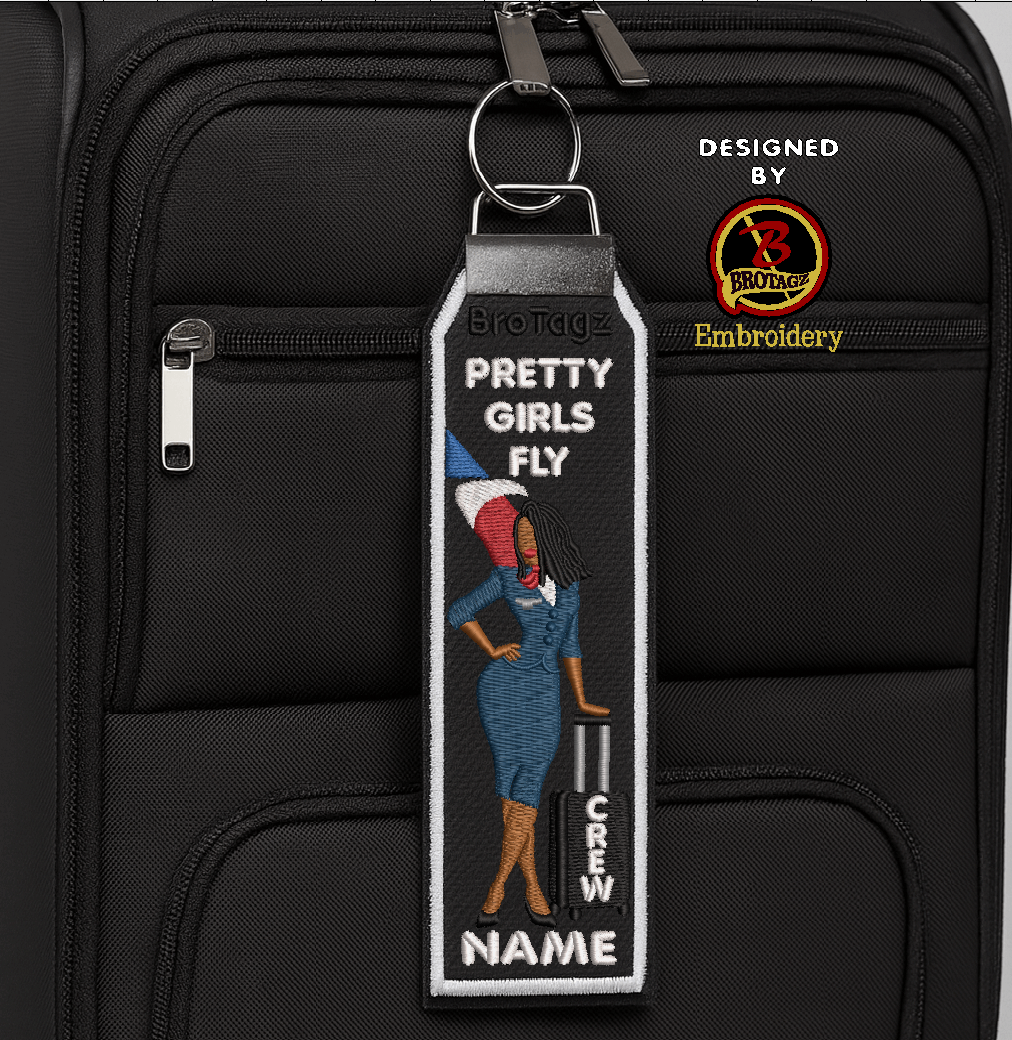 AMERICAN AIR Lady Avatar - Bag Prop - Classic Bag Tag