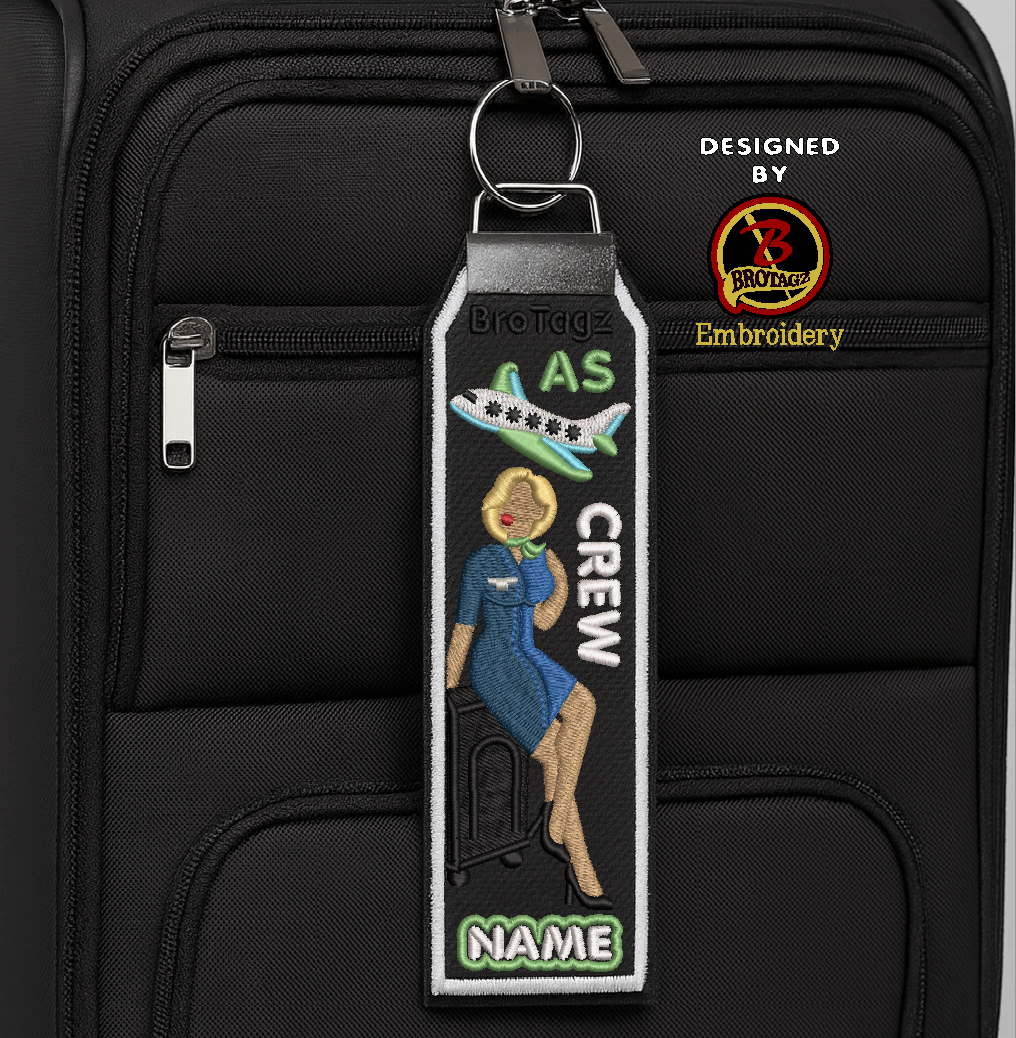 ALASKA AIR Lady Avatar - Bag Sit - Classic Bag Tag