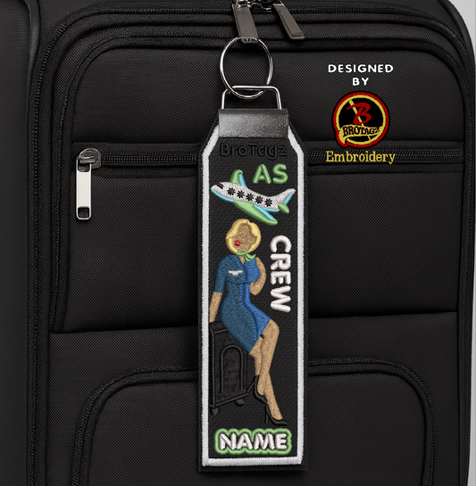 ALASKA AIR Lady Avatar - Bag Sit - Classic Bag Tag