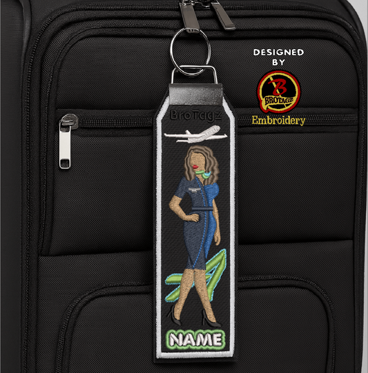 ALASKA AIR Lady Avatar - Front Step - Classic Bag Tag