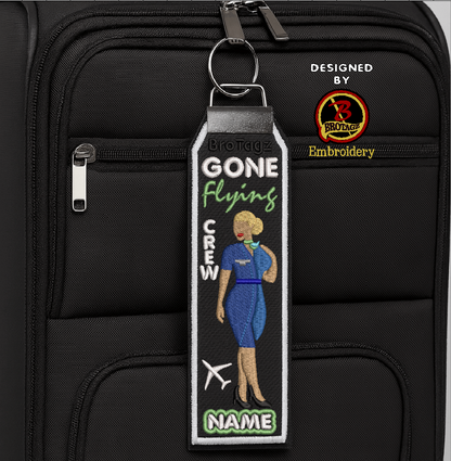 ALASKA AIR Lady Avatar - Hand on Shoulder Perch - Classic Bag Tag