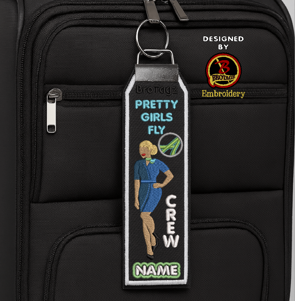 ALASKA AIR Lady Avatar - Pinup - Classic Bag Tag