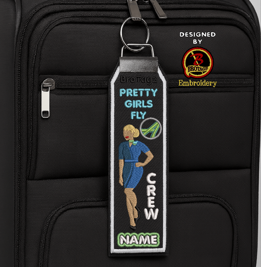 ALASKA AIR Lady Avatar - Pinup - Classic Bag Tag