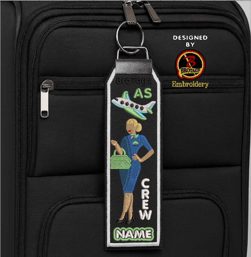 ALASKA AIR Lady Avatar - Purse - Classic Bag Tag
