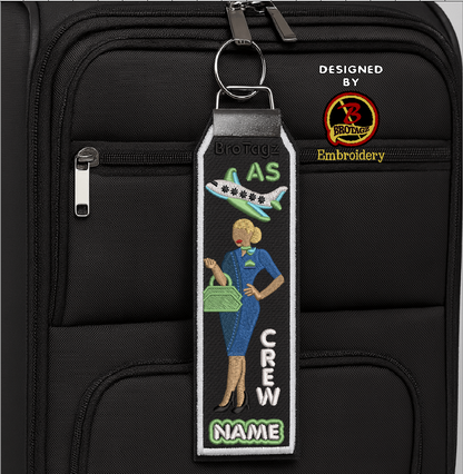 ALASKA AIR Lady Avatar - Purse - Classic Bag Tag