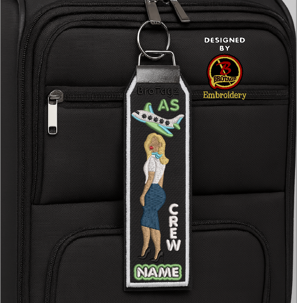 ALASKA AIR Lady Avatar - Side Pose - Classic Bag Tag