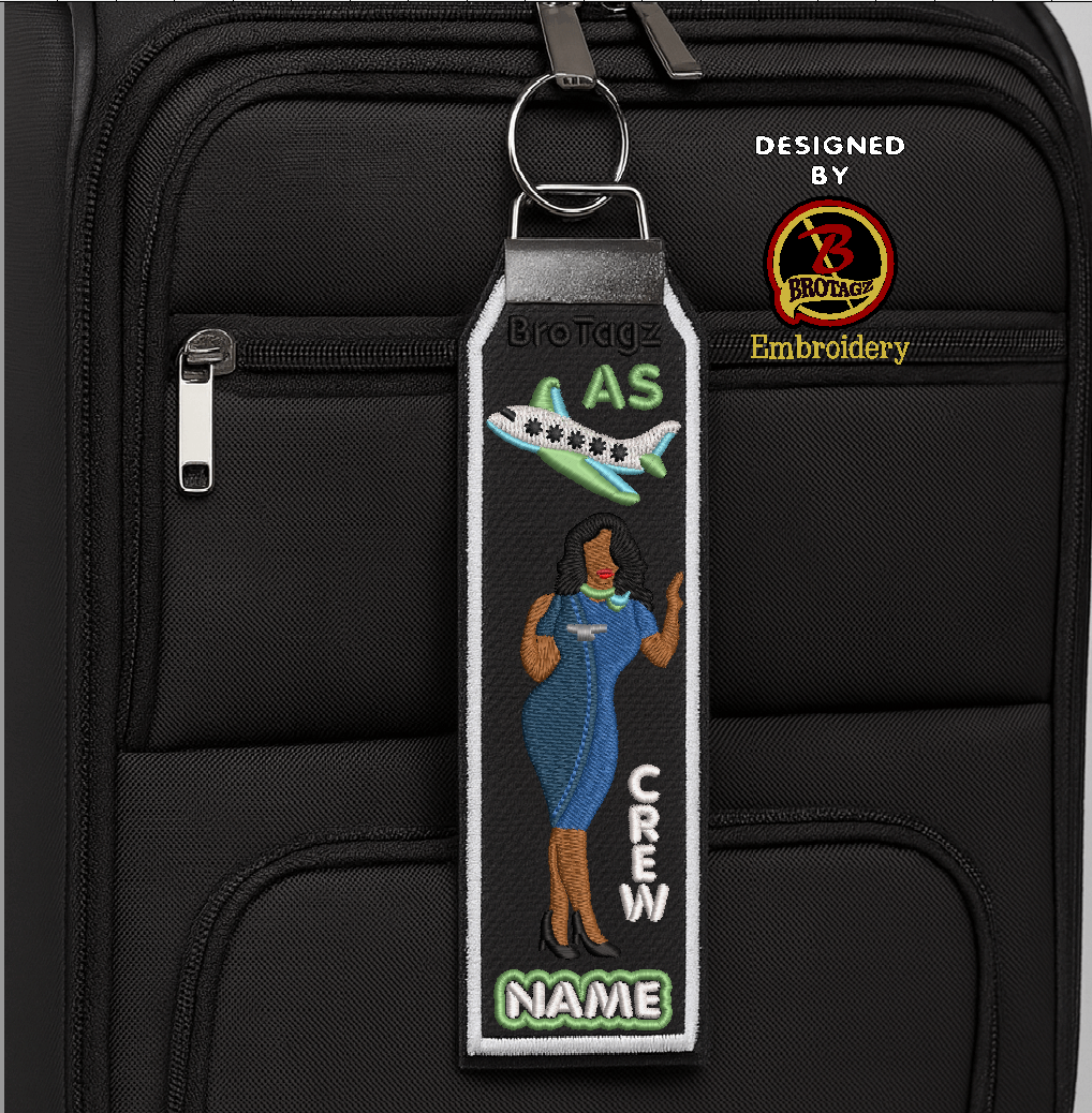 ALASKA AIR Lady Avatar - Wall Perch - Classic Bag Tag