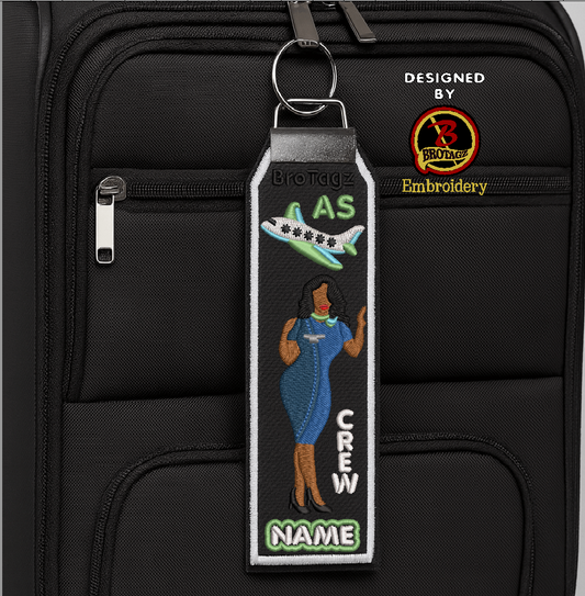 ALASKA AIR Lady Avatar - Wall Perch - Classic Bag Tag