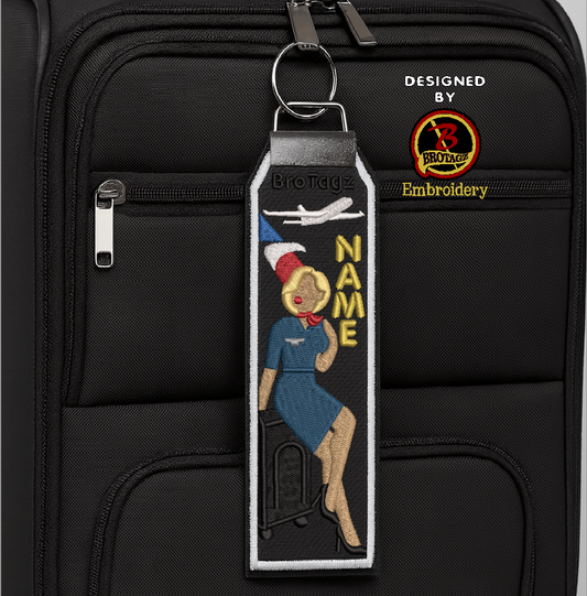 AMERICAN AIR Lady Avatar - Bag Sit - Classic Bag Tag