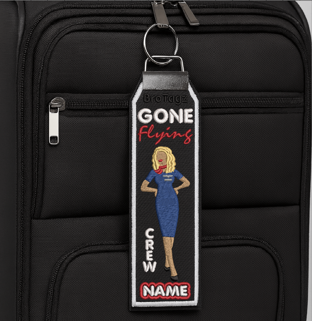 AMERICAN AIR Lady Avatar - Hands on Hip - Classic Bag Tag
