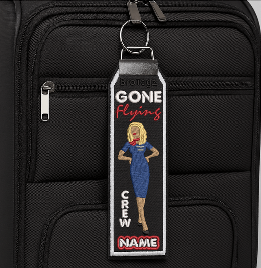 AMERICAN AIR Lady Avatar - Hands on Hip - Classic Bag Tag