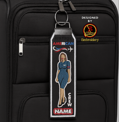 AMERICAN AIR Lady Avatar - Poised  - Classic Bag Tag