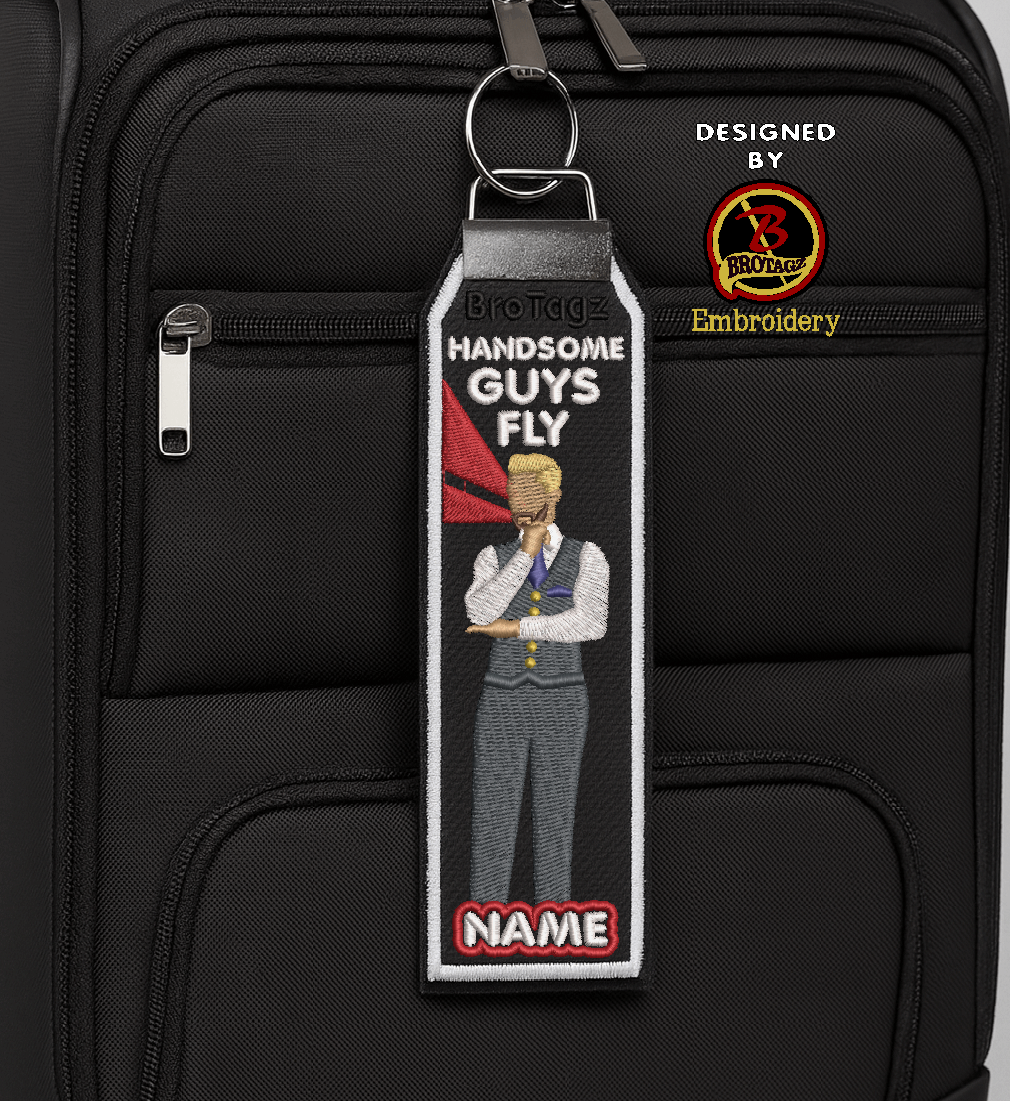 DELTA AIR Guy Avatar - Chin Grab - Classic Bag Tag