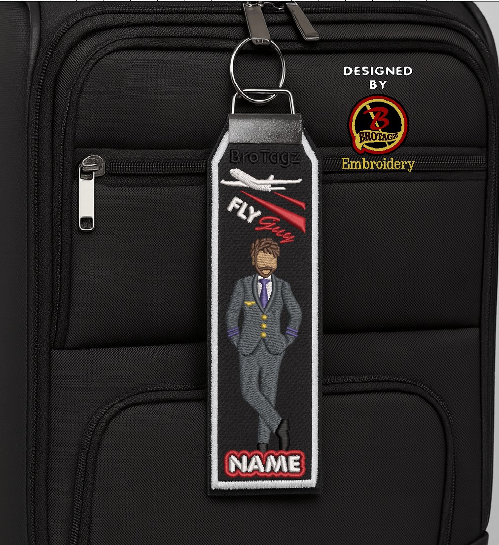 DELTA AIR Guy Avatar - Crossed Leg - Classic Bag Tag
