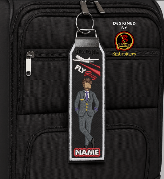 DELTA AIR Guy Avatar - Crossed Leg - Classic Bag Tag