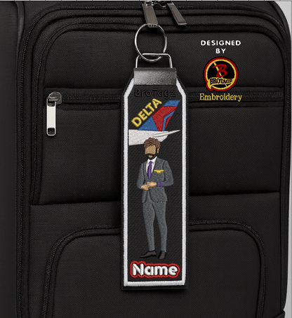 DELTA AIR Guy Avatar - Button Up - Classic Bag Tag