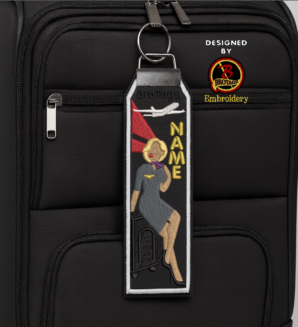 DELTA AIR Lady Avatar - Bag Sit - Classic Bag Tag