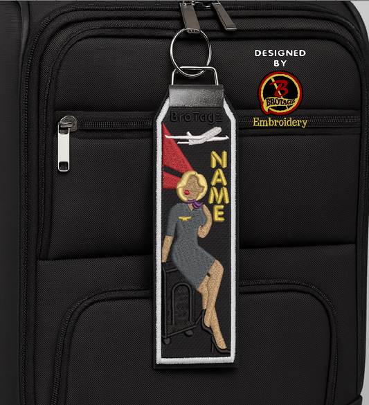 DELTA AIR Lady Avatar - Bag Sit - Classic Bag Tag