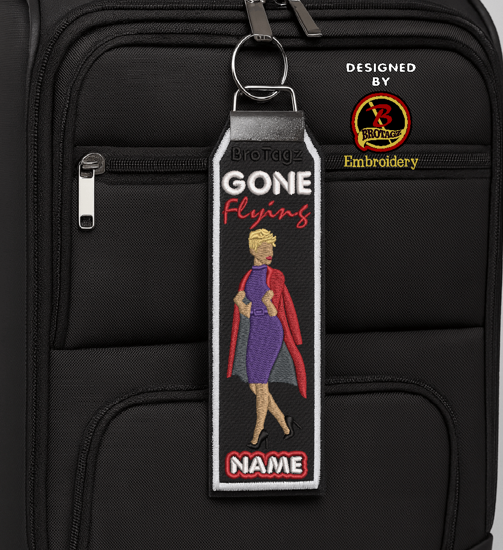 DELTA AIR Lady Avatar - Coat Swing - Classic Bag Tag