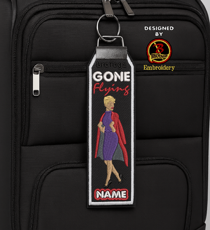 DELTA AIR Lady Avatar - Coat Swing - Classic Bag Tag