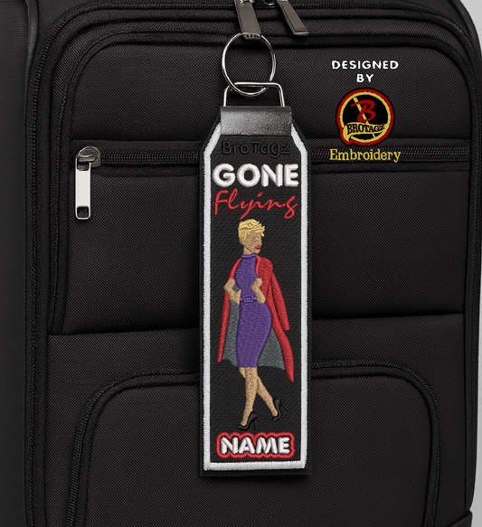 DELTA AIR Lady Avatar - Coat Swing - Classic Bag Tag