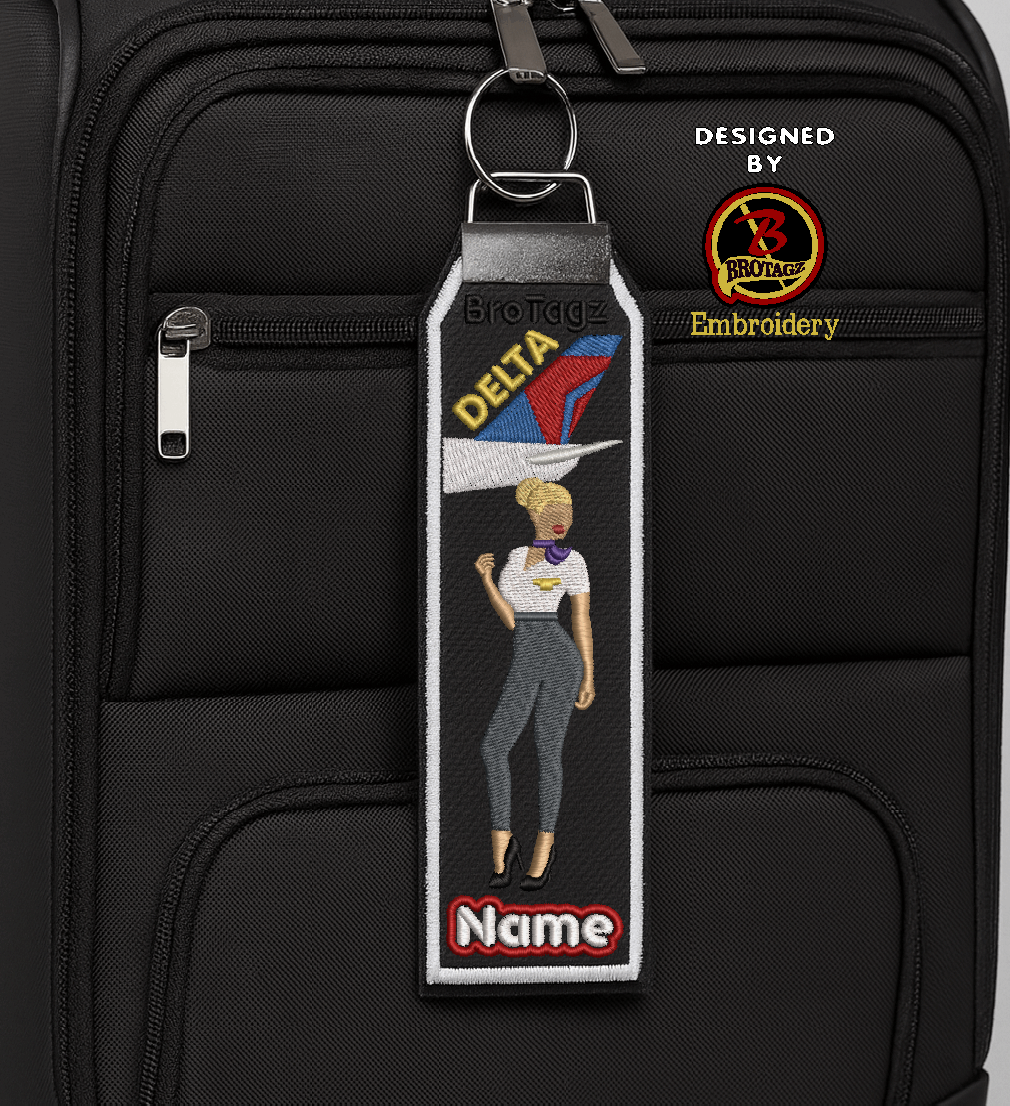 DELTA AIR Lady Avatar - Knee Pop - Classic Bag Tag