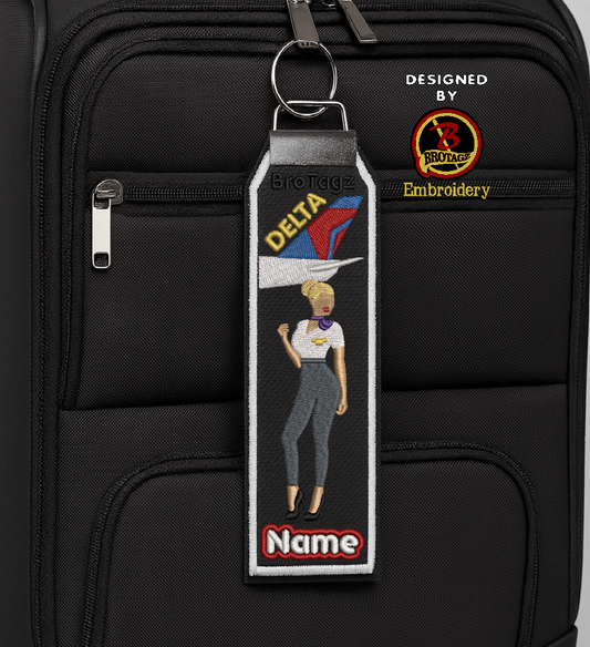 DELTA AIR Lady Avatar - Knee Pop - Classic Bag Tag