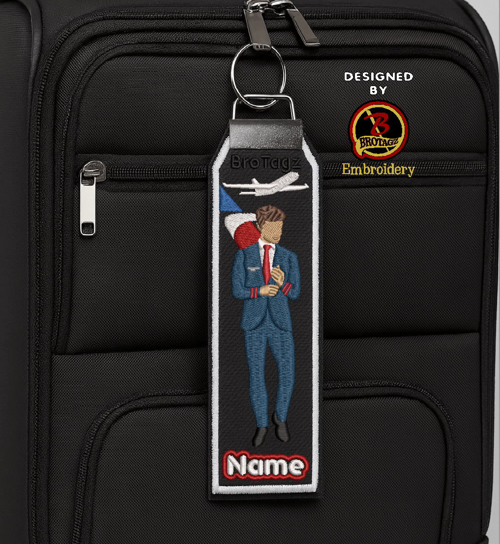 AMERICAN AIR Guy Avatar - Cuff - Classic Bag Tag