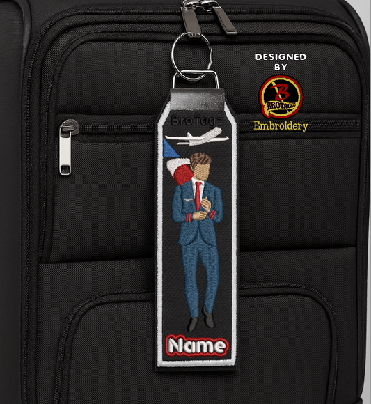 AMERICAN AIR Guy Avatar - Cuff - Classic Bag Tag