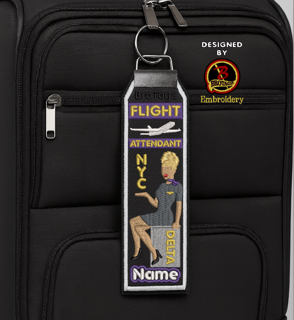 DELTA AIR Lady Avatar - Cart Sit - Classic Bag Tag