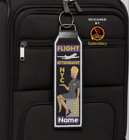 DELTA AIR Lady Avatar - Cart Sit - Classic Bag Tag