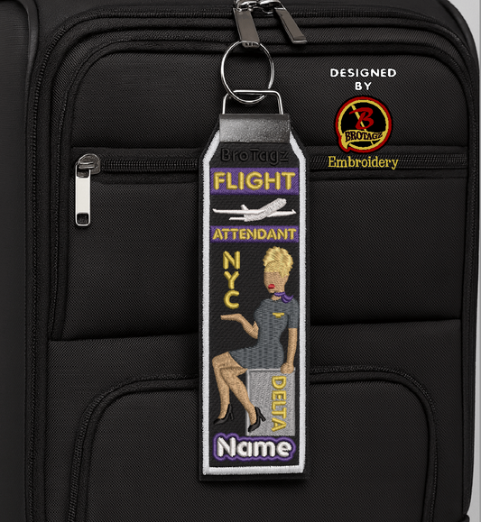 DELTA AIR Lady Avatar - Cart Sit - Classic Bag Tag