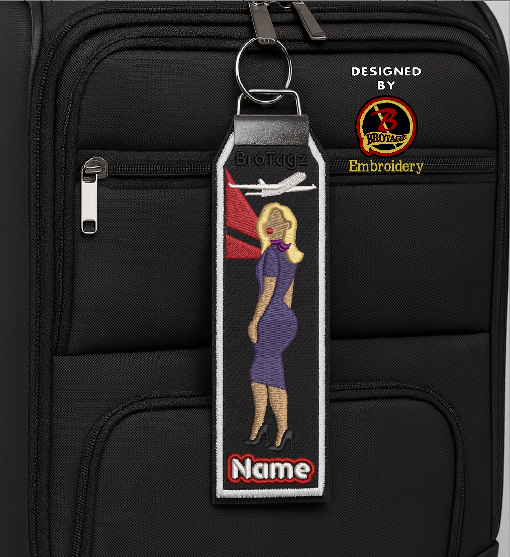 DELTA AIR Lady Avatar - Side Pose - Classic Bag Tag