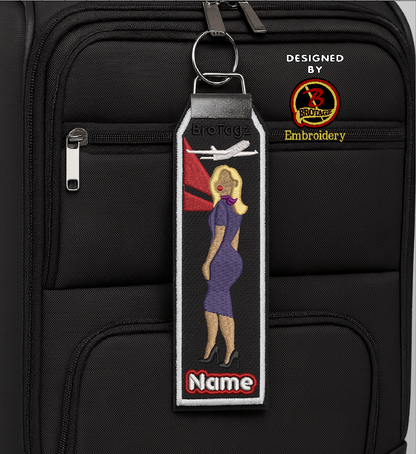 DELTA AIR Lady Avatar - Side Pose - Classic Bag Tag