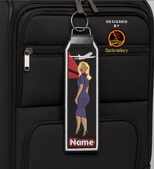 DELTA AIR Lady Avatar - Side Pose - Classic Bag Tag