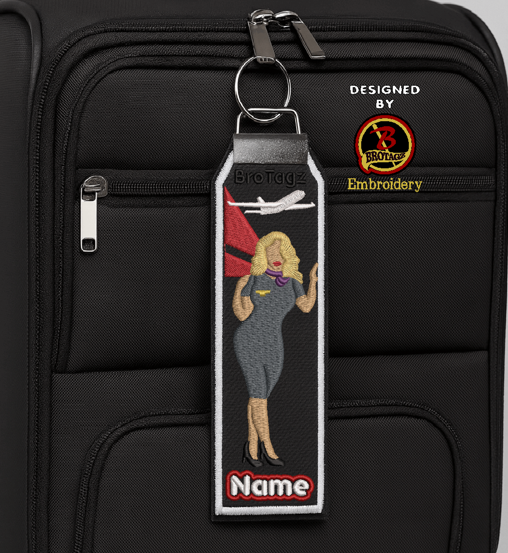 DELTA AIR Lady Avatar - Wall Perch - Classic Bag Tag