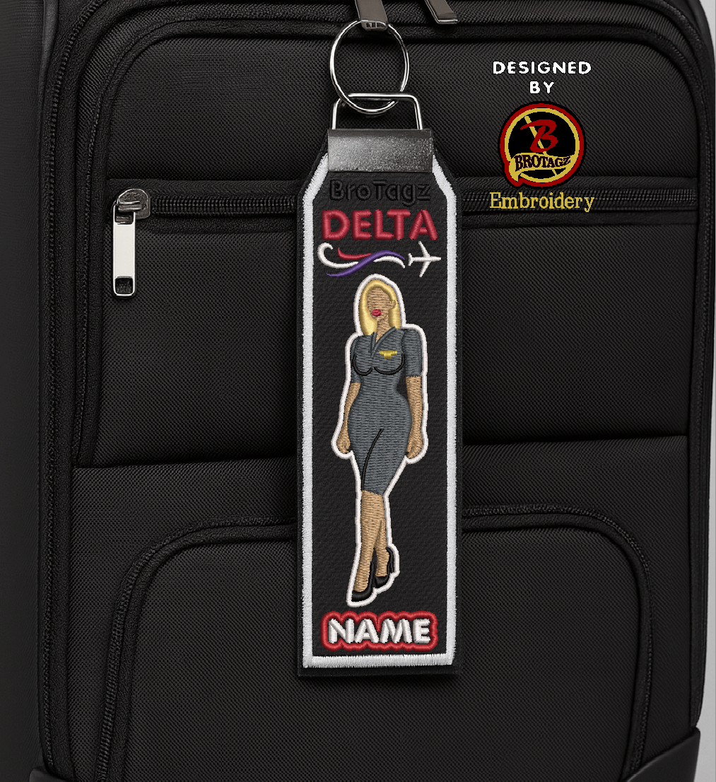 DELTA AIR Lady Avatar - Poised - Classic Bag Tag